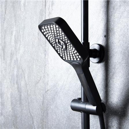 ฝักบัว RAIN SHOWER RASLAND RA F621-F66-BLK สีดำ_3