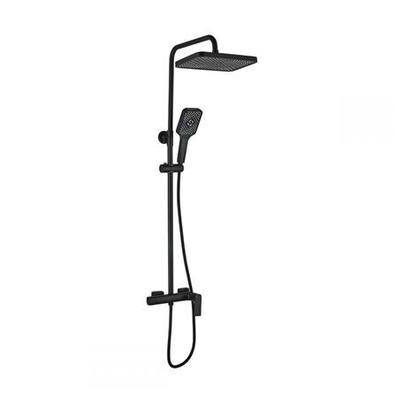 ฝักบัว RAIN SHOWER RASLAND RA F621-F66-BLK สีดำ_0