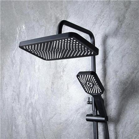 ฝักบัว RAIN SHOWER RASLAND RA F621-F66-BLK สีดำ_2