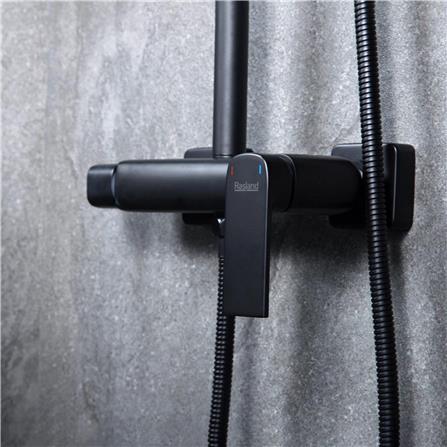 ฝักบัว RAIN SHOWER RASLAND RA F621-F66-BLK สีดำ_6