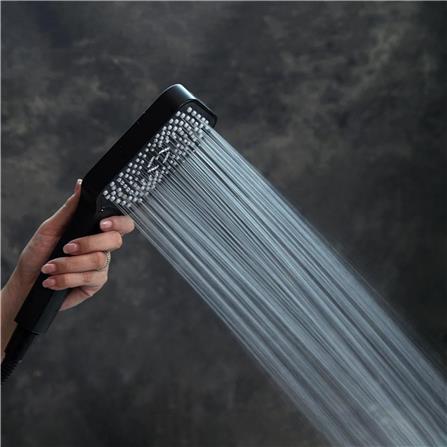 ฝักบัว RAIN SHOWER RASLAND RA F621-F66-BLK สีดำ_8