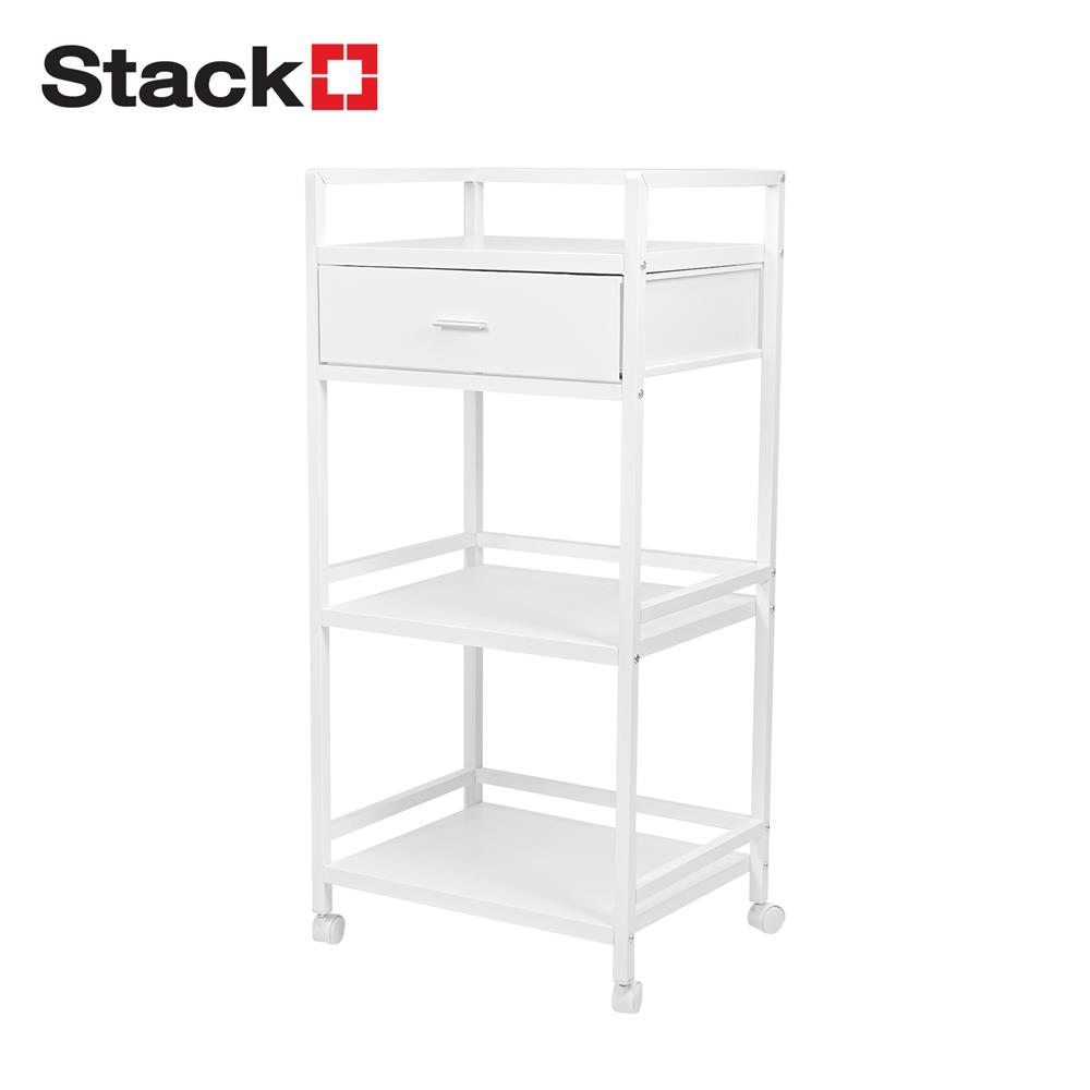 ชั้นวางของ 3 ชั้น STACKO ROBUSTE 50X39X106 ซม. สีขาว