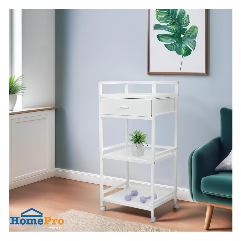 ชั้นวางของ 3 ชั้น STACKO ROBUSTE 50X39X106 ซม. สีขาว