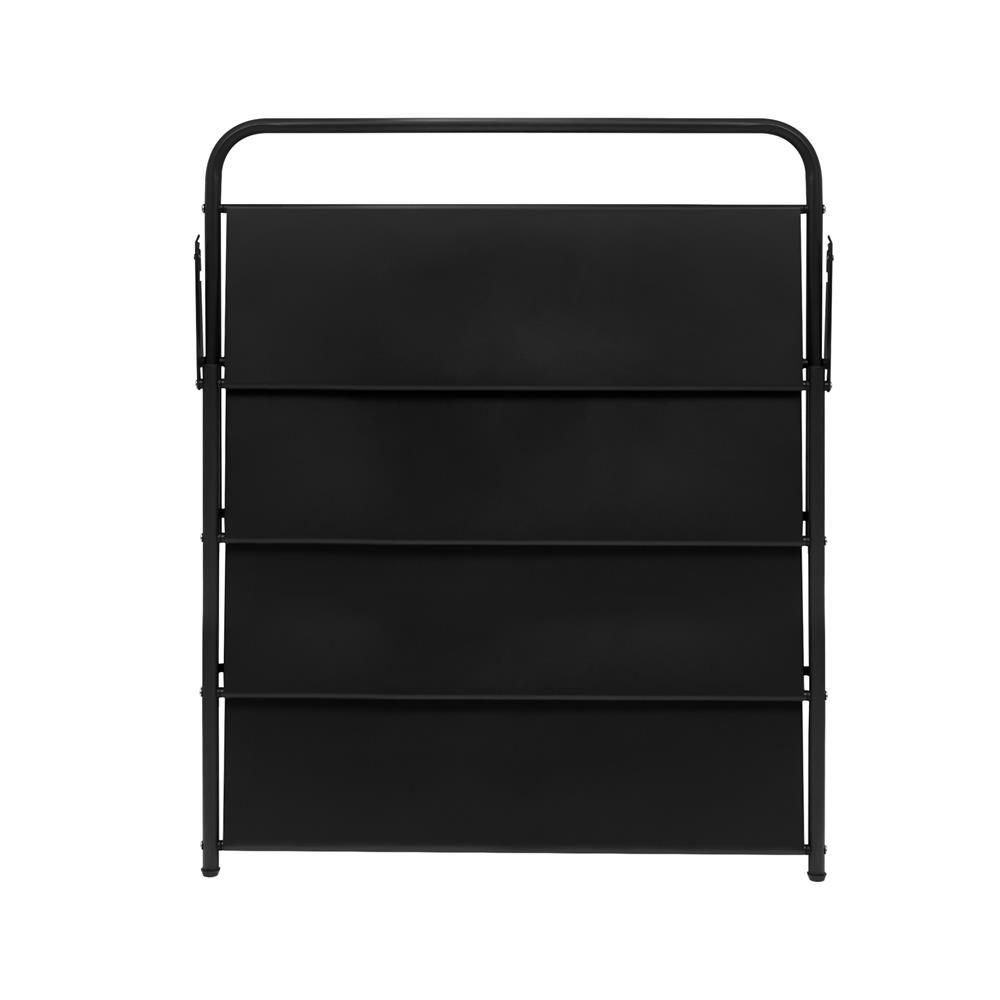 ชั้นวางรองเท้า 4 ชั้น STACKO BRISK 70X23X70.5CM  สีดำ