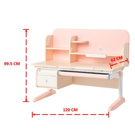 โต๊ะเขียนหนังสือปรับระดับ ERGOTREND KIDS 120 ซม. สีชมพู_9