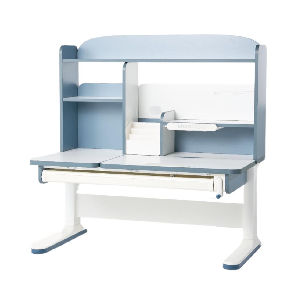 โต๊ะเขียนหนังสือปรับระดับ ERGOTREND KIDS 120 ซม. สีขาว/น้ำเงิน