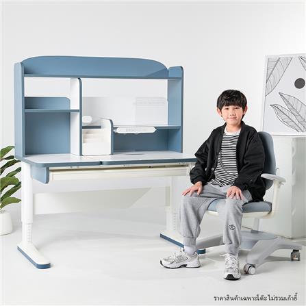 โต๊ะเขียนหนังสือปรับระดับ ERGOTREND KIDS 120 ซม. สีขาว/น้ำเงิน_2