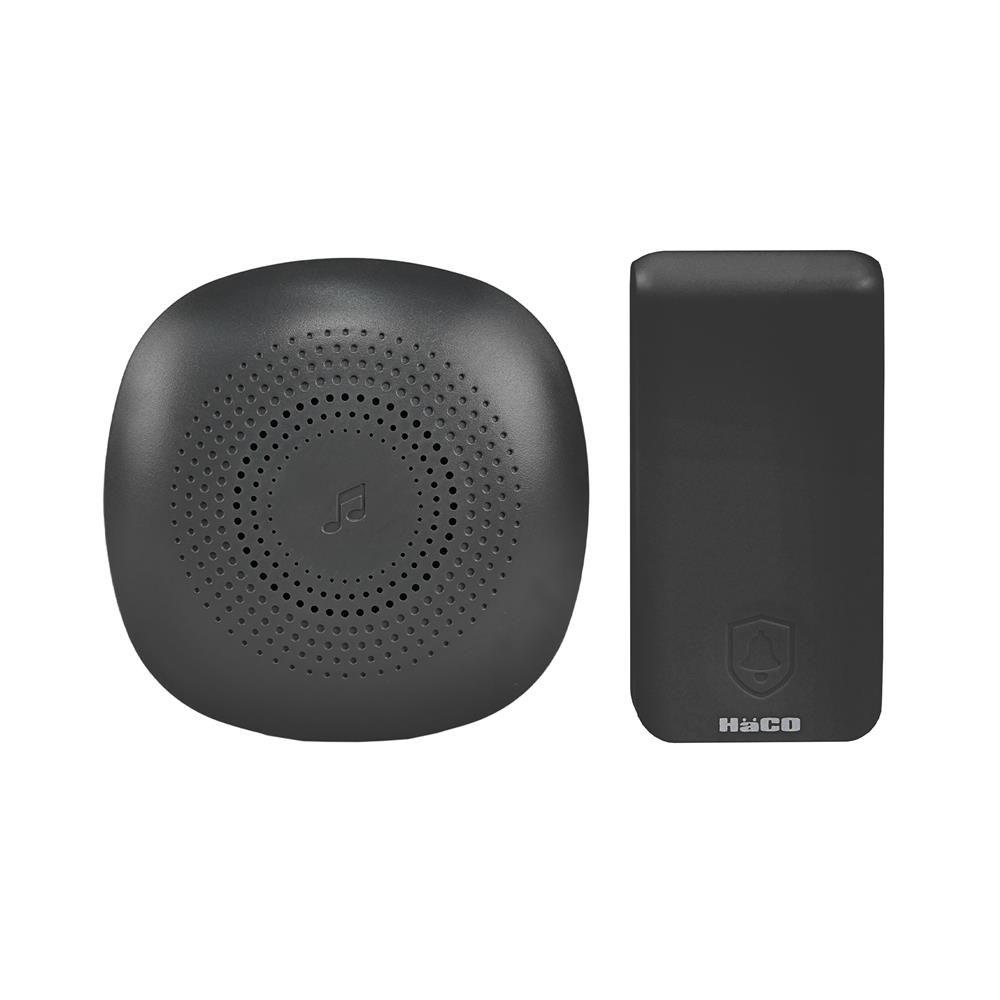 กระดิ่งไร้สาย KINETIC แบบเสียบปลั๊ก HACO HWD-K885 สีดำ