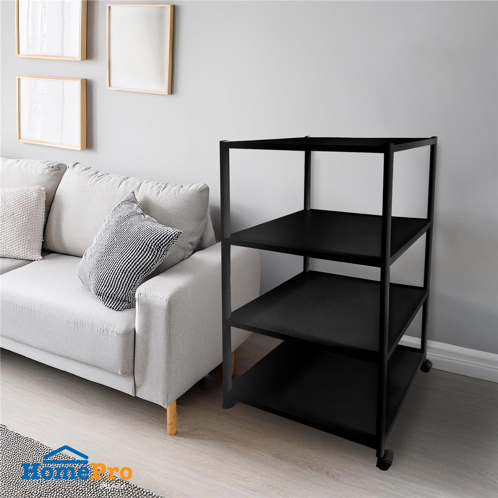ชั้นวางของ 4 ชั้น STACKO BRISK 60X40X120 ซม. สีดำ