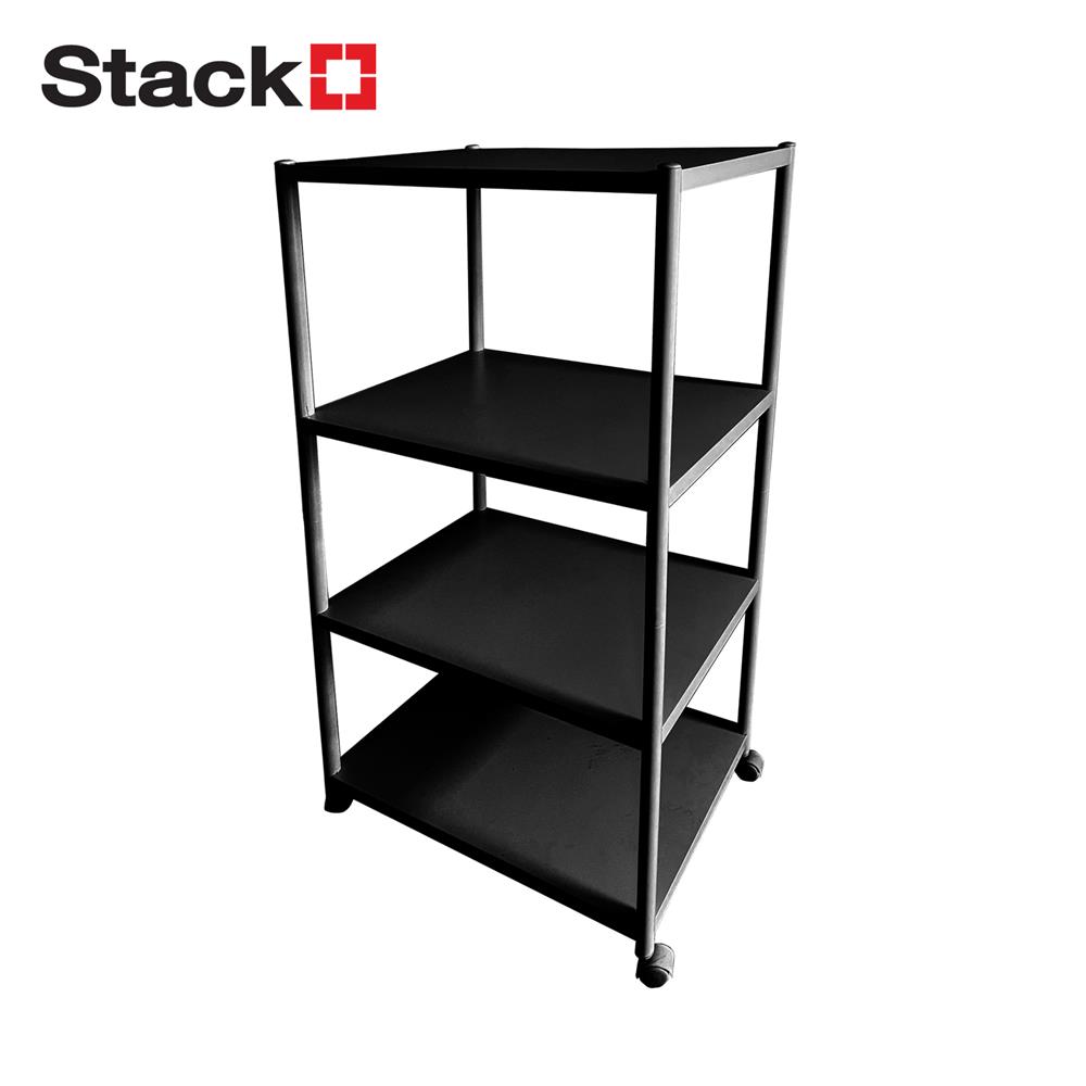 ชั้นวางของ 4 ชั้น STACKO BRISK 60X40X120 ซม. สีดำ