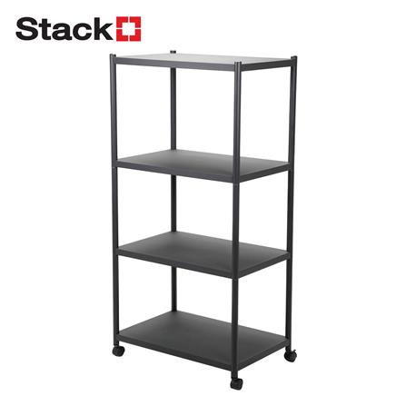 ชั้นวางของ 4 ชั้น STACKO BRISK 60X40X120 ซม. สีดำ_0