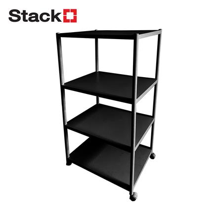 ชั้นวางของ 4 ชั้น STACKO BRISK 60X40X120 ซม. สีดำ_0