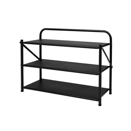 ชั้นวางรองเท้า 3 ชั้น STACKO BRISK 70X23X51 ซม. สีดำ_0