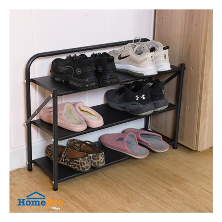 ชั้นวางรองเท้า 3 ชั้น STACKO BRISK 70X23X51 ซม. สีดำ_4