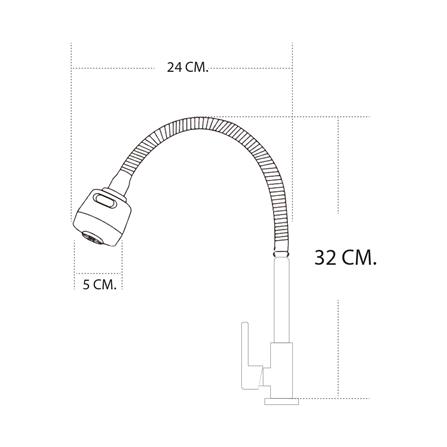 ก๊อกซิงค์เดี่ยวเคาน์เตอร์ DONMARK GL-1438_5