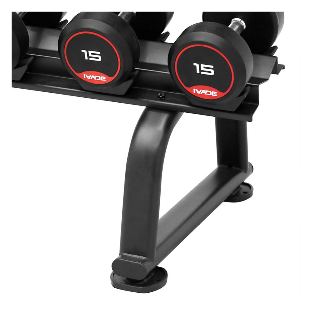 ชุดดัมเบล 6 คู่ พร้อมชั้นวาง IVADE 105 กก.