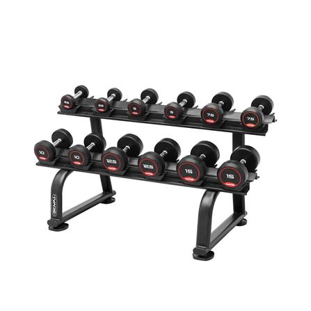 ชุดดัมเบล 6 คู่ พร้อมชั้นวาง IVADE 105 กก._1