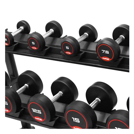 ชุดดัมเบล 6 คู่ พร้อมชั้นวาง IVADE 105 กก._5