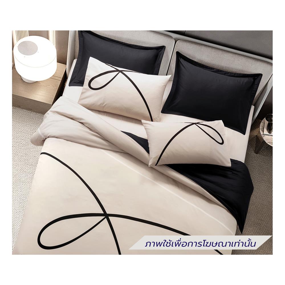 ชุดผ้าปูที่นอน 6 ฟุต (ชุด 7 ชิ้น) SANTAS COTTON USA สี DALLIANCE BI