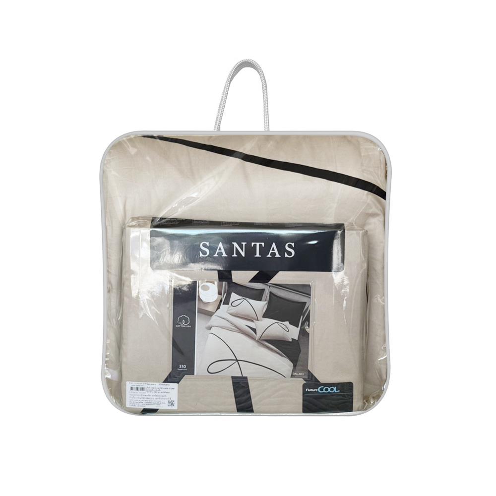 ชุดผ้าปูที่นอน 6 ฟุต (ชุด 7 ชิ้น) SANTAS COTTON USA สี DALLIANCE BI