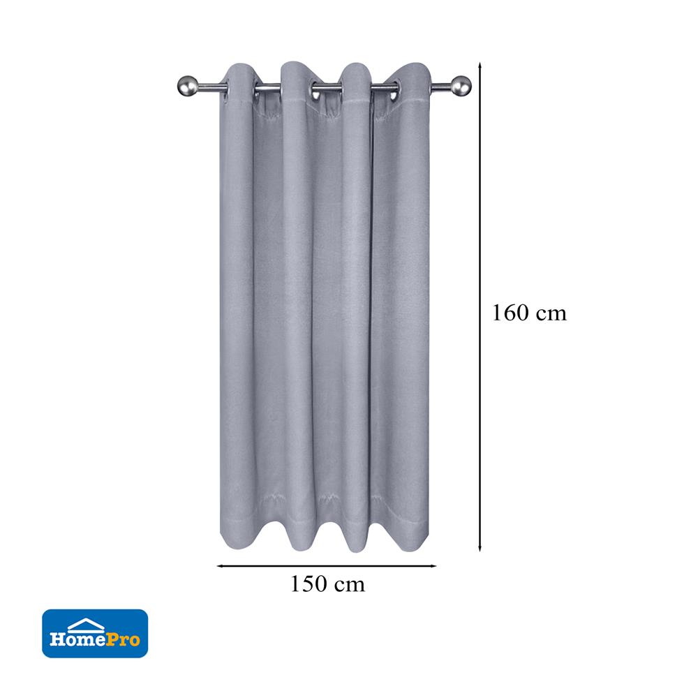 ผ้าม่าน EYELET HOME LIVING STYLE RAFFY UV 150X160 ซม. สีเทา