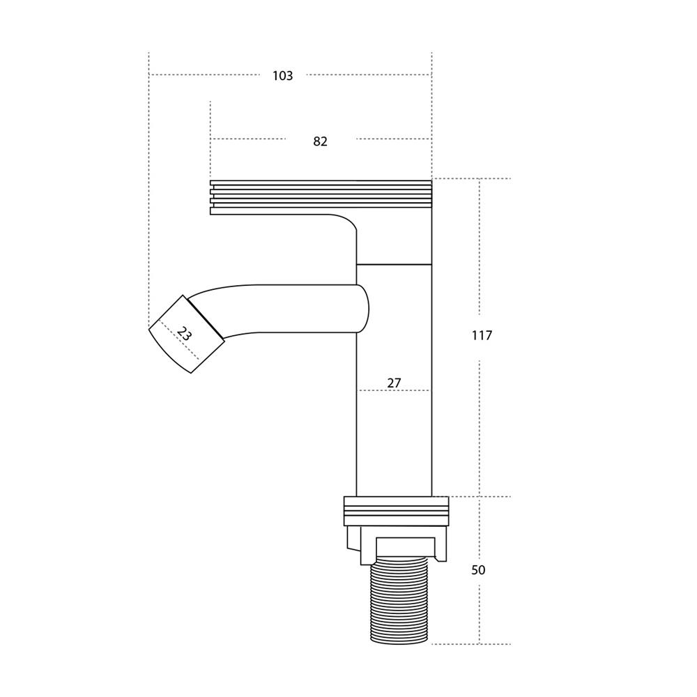 ก๊อกอ่างล้างหน้าเดี่ยว DONMARK GL-1439