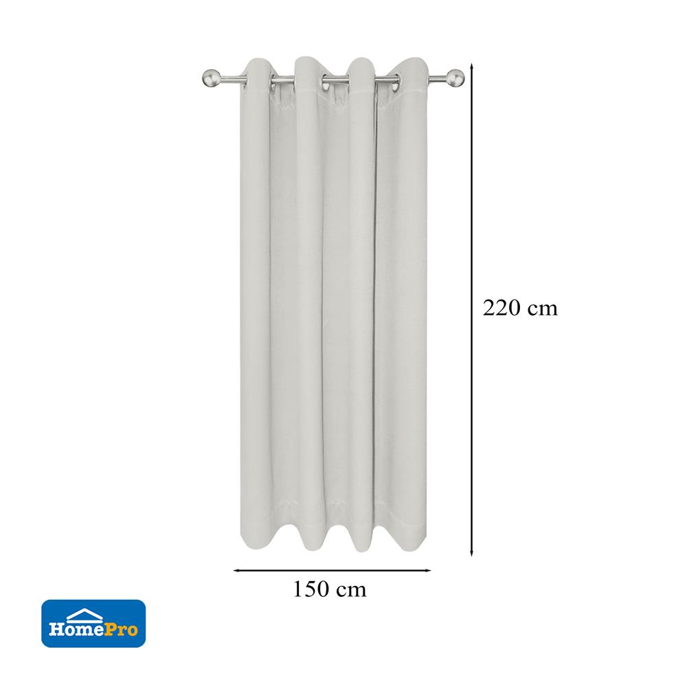 ผ้าม่าน EYELET HOME LIVING STYLE RAFFY UV 150X220 ซม. สีครีม