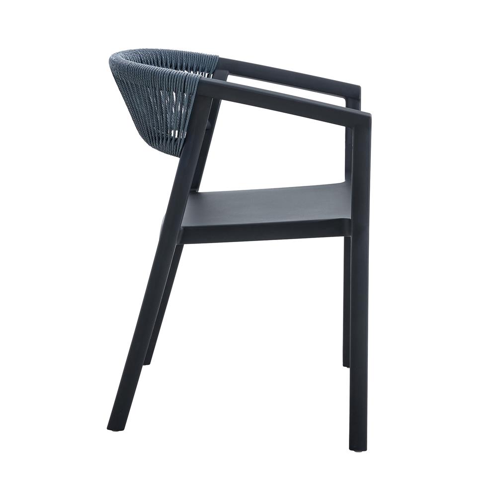 เก้าอี้สนาม SPRING ROPE สีดำ/เทา