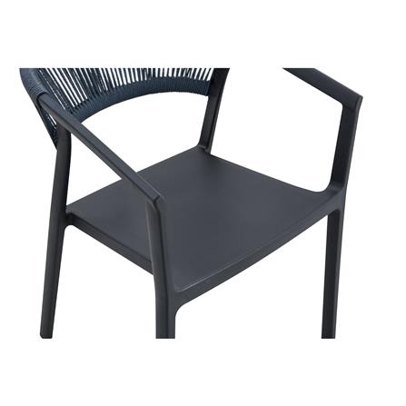 เก้าอี้สนาม SPRING ROPE สีดำ/เทา_4