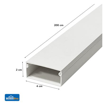 รางทรังกิ้ง ELECKTA 20X40 มม. 2 เมตร สีขาว_2