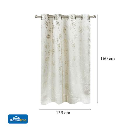 ผ้าม่าน EYELET HOME LIVING STYLE FLY UV 135X160 ซม. สีครีม_6