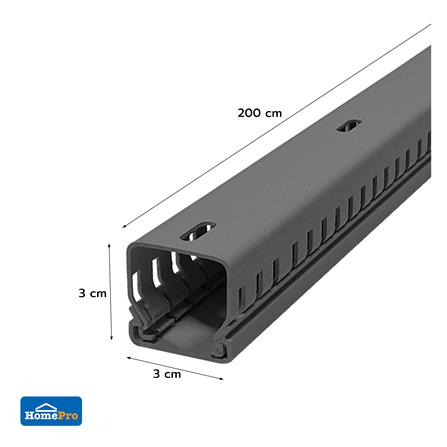 รางเก็บสายไฟวายดักส์ ELECKTA 30X30 มม. 2 ม. สีเทา_2