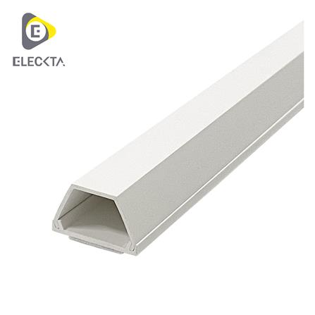 รางเดินสายไฟคางหมู ELECKTA 18X30 มม. 2 ม. สีขาว_0