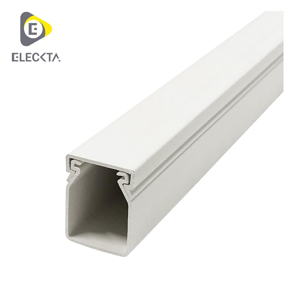 รางเก็บสายไฟวายเวย์ PVC ELECKTA 40X30 มม. 2 ม. สีขาว