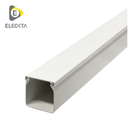 รางเก็บสายไฟวายเวย์ PVC ELECKTA 60X60 มม. 2 ม. สีขาว_0