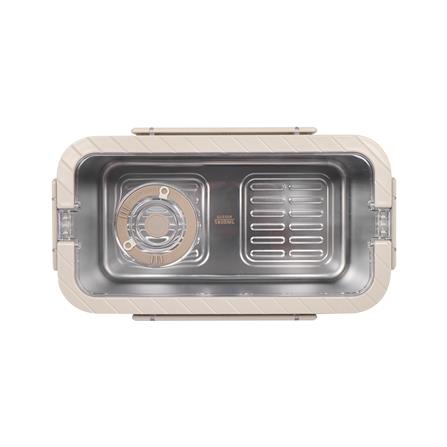 กล่องอาหารสเตนเลส มีหู 5.8 ลิตร KECH MERCURY สีเบจ_4