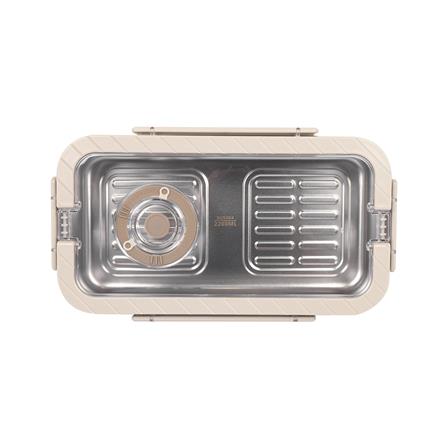 กล่องอาหารสเตนเลส มีหู 2.2 ลิตร KECH MERCURY สีเบจ_4