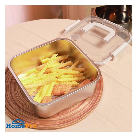 กล่องอาหารสเตนเลส มีหู 1.2 ลิตร KECH MERCURY สีเบจ_6