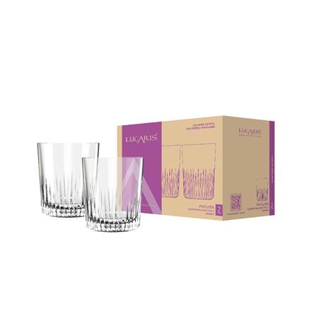 แก้วน้ำคริสตัล 350 มล. LUCARIS PAVILION GLEAM DOUBLE ROCK (แพ็ก 2 ใบ)_2