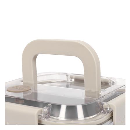 กล่องอาหารสเตนเลส มีหู 2.3 ลิตร KECH MERCURY สีเบจ_4