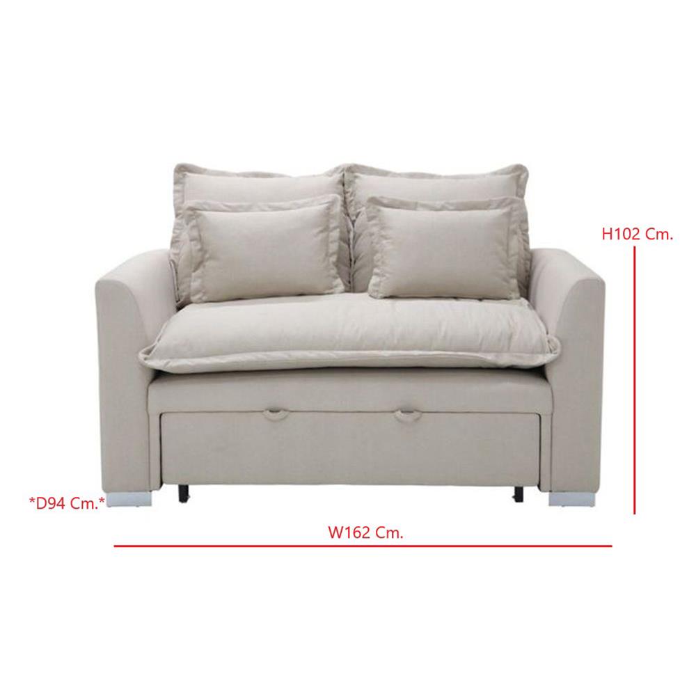 โซฟาเบด 2 ที่นั่ง SB FURNITURE TALIA 19231766 สีน้ำตาลอ่อน