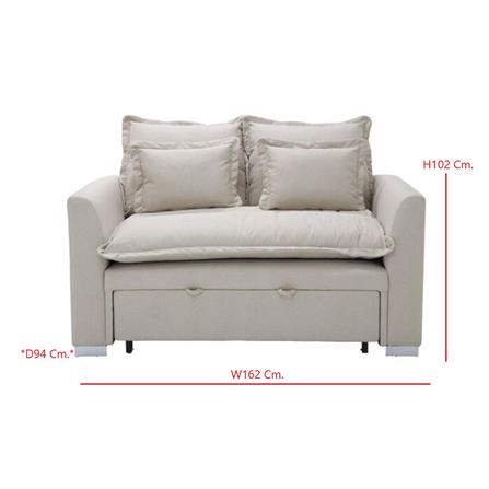 โซฟาเบด 2 ที่นั่ง SB FURNITURE TALIA 19231766 สีน้ำตาลอ่อน_8