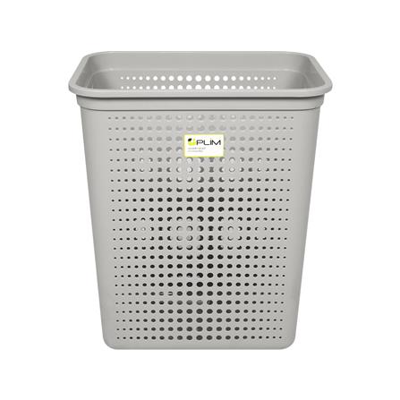 ตะกร้าผ้าเหลี่ยม PLIM BUBBLE SIZE L สีเทา_2