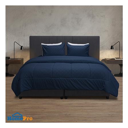 ชุดผ้าปูที่นอน 6 ฟุต (ชุด 6 ชิ้น) PICASSO BASIC ENJOY สี NAVY BLUE_0