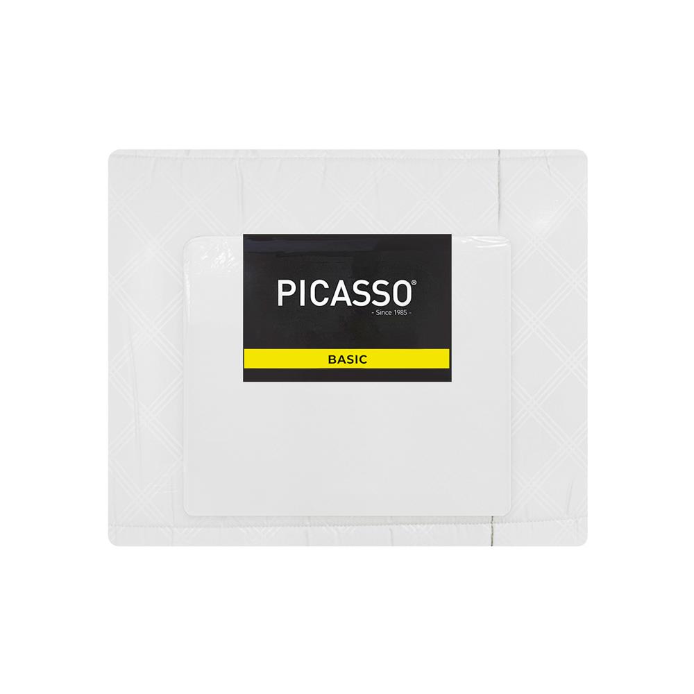 ชุดผ้าปูที่นอน 6 ฟุต (ชุด 6 ชิ้น) PICASSO BASIC สี ENJOY WHITE