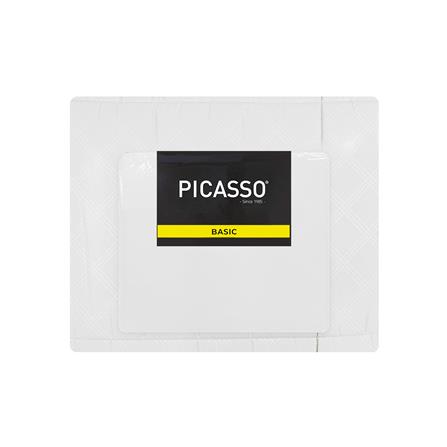 ชุดผ้าปูที่นอน 6 ฟุต (ชุด 6 ชิ้น) PICASSO BASIC สี ENJOY WHITE_4