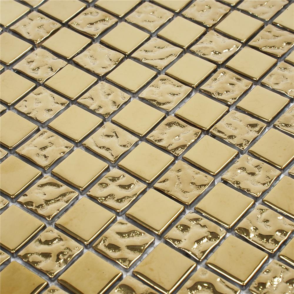 โมเสคแก้ว 30x30 ซม. TARA HPR-258 ริโก โกลด์