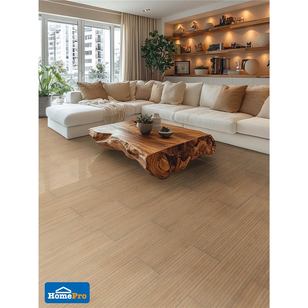 กระเบื้องพื้นพอร์ซเลน 20x120 ซม. TARA ไลน์เนอร์วู้ด น้ำตาล PM 1.2 ตร.ม.