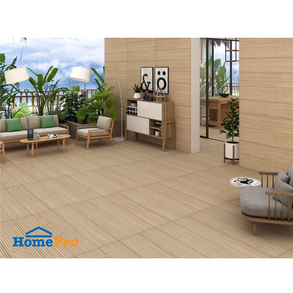 กระเบื้องพื้นพอร์ซเลน 20x120 ซม. TARA ไลน์เนอร์วู้ด น้ำตาล PM 1.2 ตร.ม.