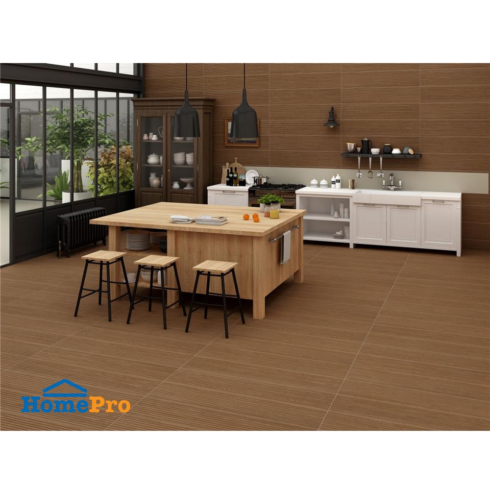 กระเบื้องพื้นพอร์ซเลน 20x120 ซม. TARA ไลน์เนอร์วู้ด น้ำตาลเข้ม PM 1.2 ตร.ม.